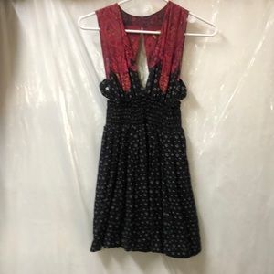 Free People Mini Dress w/ cut outs- front/back & sides